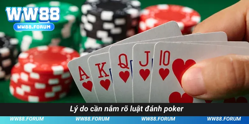 Lý do cần nắm rõ luật đánh poker