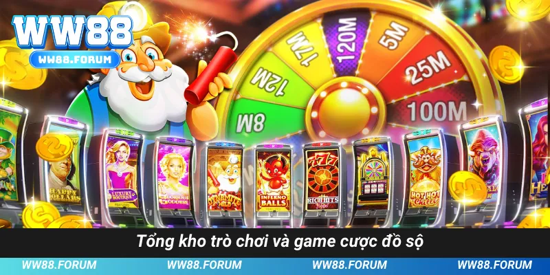 Tổng kho trò chơi và game cược đồ sộ